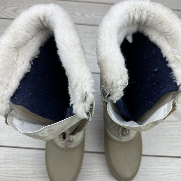 SOREL Quebec Boots Dove Grey ZIpper Closure CANADA by Kaufman Footwear(Read) - Picture 9 of 11